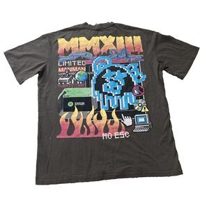 Boohoo Man Limited Ed. Oversized Digital Graphic T Shirt Adult Size S Brown New